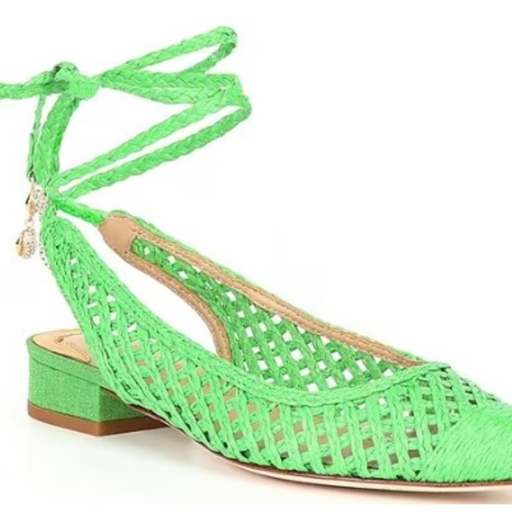 Antonio Melani x Jennifer Sumko Newport Woven Lace-Up Dress Flats